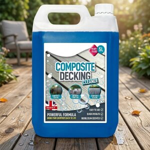 Fast Acting Composite Decking Cleaner Powerful Surface Treatment Removes Dirt & Grime 5L